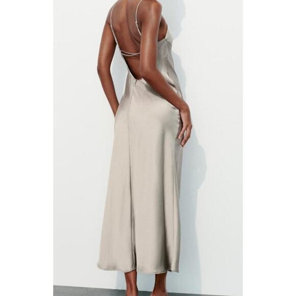 Zara Dresses & Skirts - Chic Zara Midi Dress - Pre-Owned Condition, Size Large
